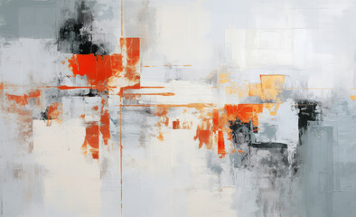 Old painted background with colorful oil paints. Texture canvas for wall or digital interior. Abstract art painting for posters, covers, template and prints. Retro wallpaper backdrop, grunge style.