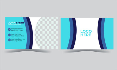 Modern Business Card - Creative and Clean Business Card Template modern creative business card and name card horizontal simple clean template vector design.