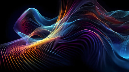 Obraz premium fractal burst background