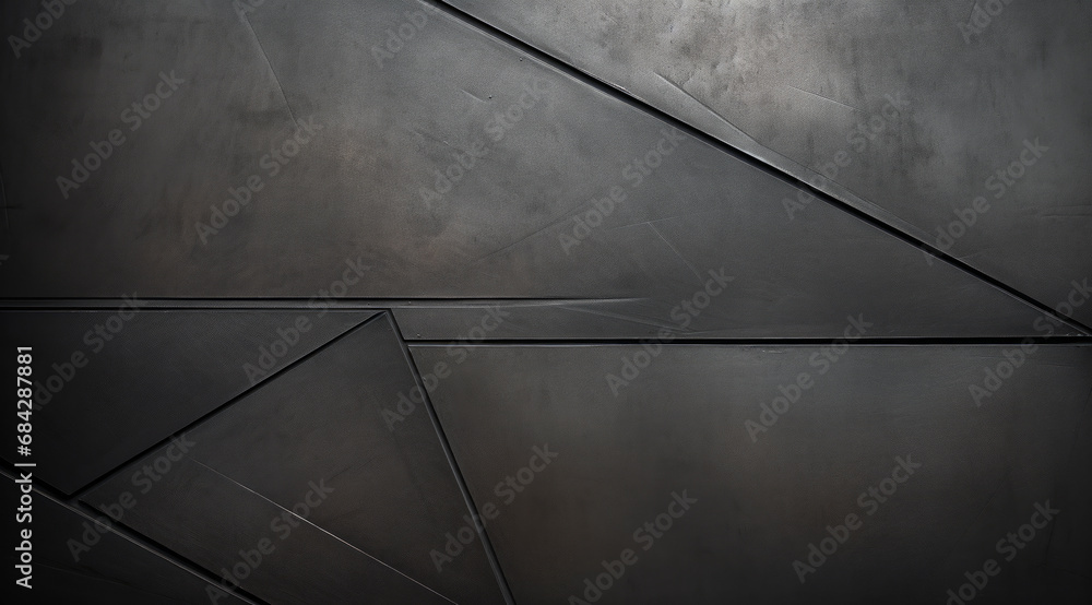 Sticker Crossed lines on a matte metal surface creating a geometric pattern.