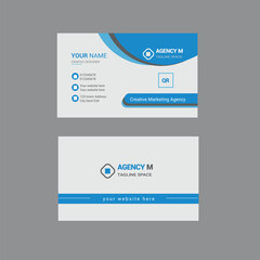 modern business card print templates. Personal visiting card with company logo. Vector illustration. Stationery design