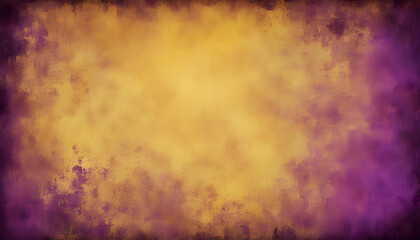 Obraz na płótnie Canvas dark yellow violet background with abstract highlight corner and vintage grunge background texture