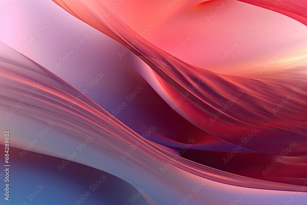 Aufkleber abstract smooth wavy soft gradient colors glossy background.