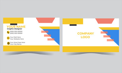 Modern and simple business card design.Modern Business Card - Creative and Clean Business Card Template.