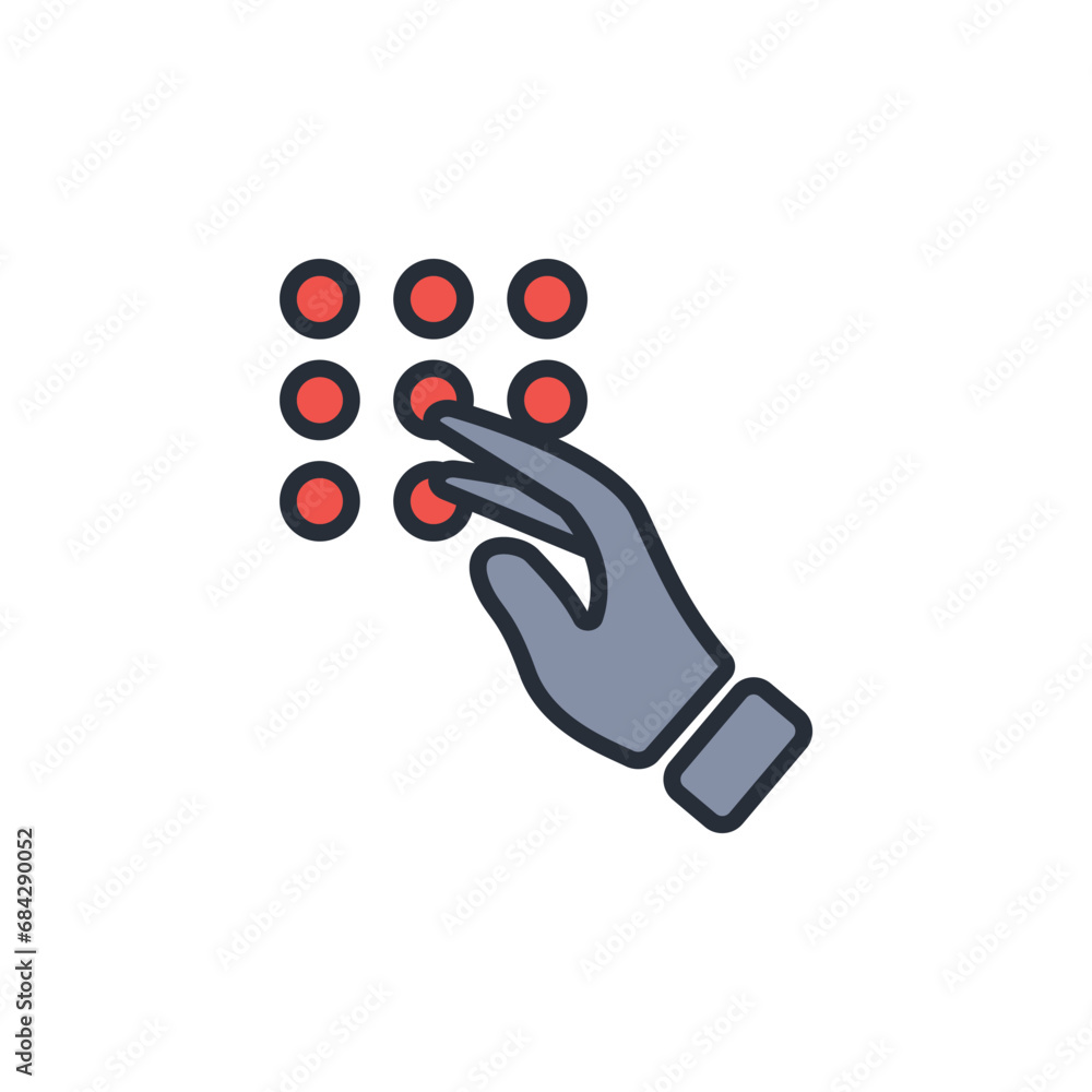 Poster pin code icon. vector.editable stroke.linear style sign for use web design,logo.symbol illustration.