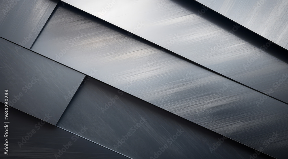 Wall mural brushed metal texture with a neat geometric diagonal lines pattern.