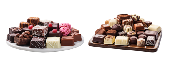 Chocolates on a tray