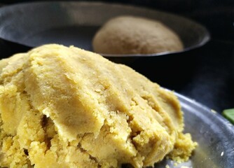 Preparing for the preparation of a delicious and healthy vegetarian meal. hindu cultural sweet food...