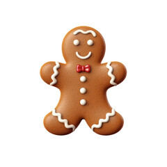 Obraz premium Gingerbread man render isolated Christmas