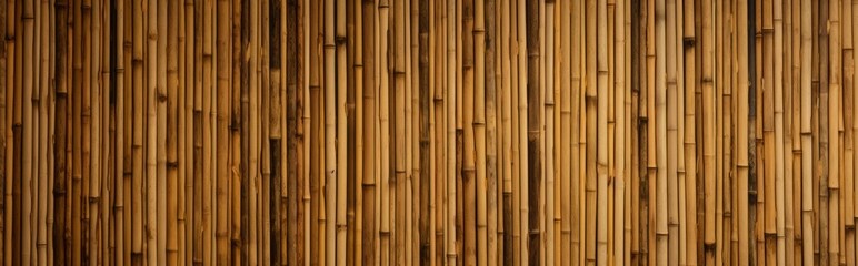 Arid bamboo stalks. Bamboo enclosure, ornamental picturesque backdrop. Bamboo pattern.