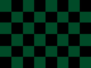 Patrón de cuadros verde y negro
