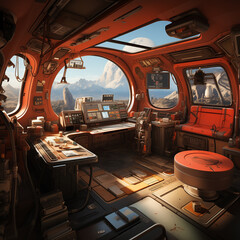 Fototapeta premium interior of a spaceship