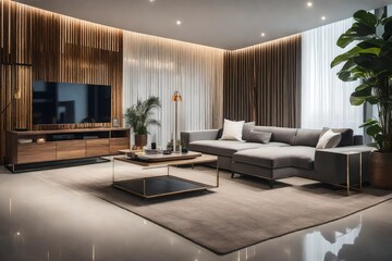 modern living room with sofa
