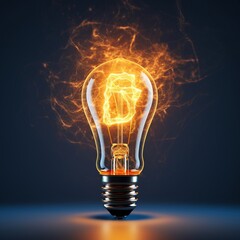 light bulb with energy