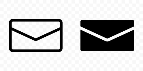 Envelope icon. flat design vector illustration for web and mobile