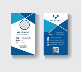 Office employee ID card template