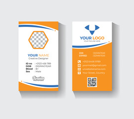 Office employee ID card template