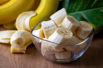 Bunch of Raw Organic Bananas Ready to Eat