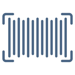 barcode icon or logo illustration filled outline color style. Icons ecommerce color.