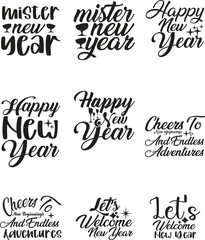 HAPPY NEW YEAR SVG DESIGN BUNDLE