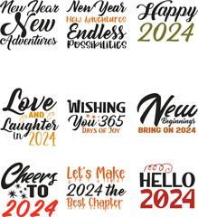 HAPPY NEW YEAR SVG DESIGN BUNDLE