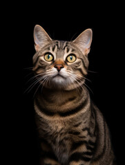 Chaussie Cat Studio Shot Isolated on Clear Background, Generative AI