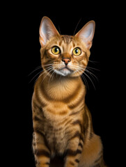 Obraz premium Lukoi Cat Studio Shot Isolated on Clear Background, Generative AI