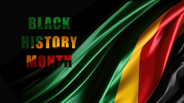 African flag background for Black History Month for poster, card, a banner, background