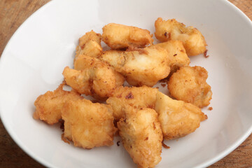 breaded cod fish as snack food