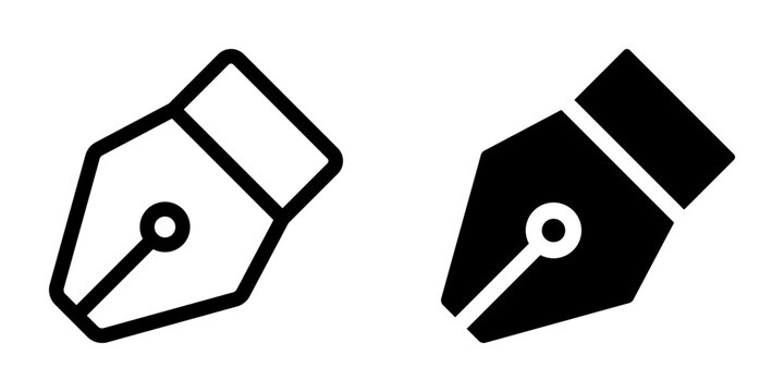 Pen icon. flat design vector illustration for web and mobile