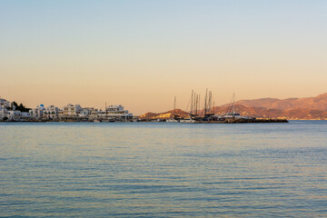 Piso Livadi, a picturesque resort on Paros island. Cyclades, Greece