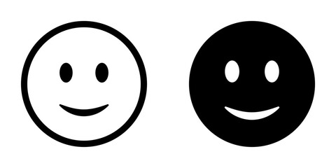 Smile icon. flat design vector illustration for web and mobile