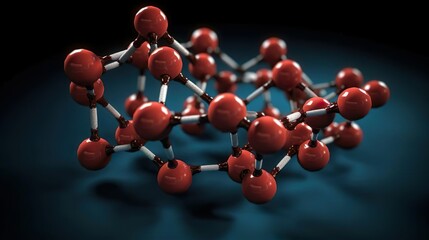 Nano particle molecule. Nano medicine and nanotechnology biotechnology concept. Organic or...
