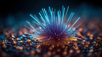 Nano microbe. Virus germ bacteria microorganism and antibody. Dangerous pathogen, microbiology.