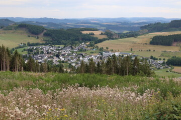 Blick auf Grevenstein im Sauerland