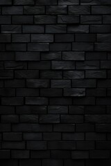 Black brick wall background