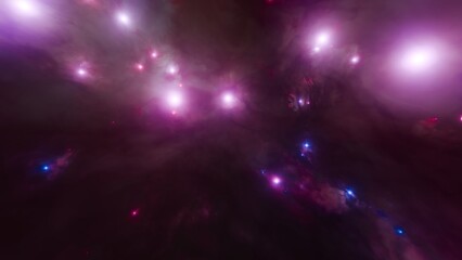 Obraz premium Distant nebula in far away galaxy