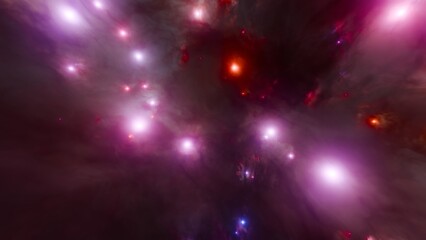 Fototapeta na wymiar Star forming region, gas nebula accumulation, astrophotography, space landscape 3d science visualisation
