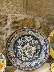 plate on the wall
