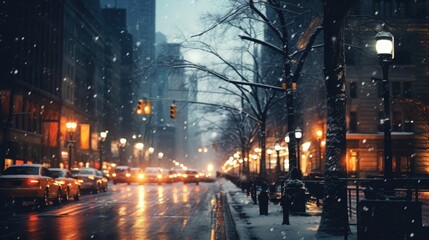 night view of the city