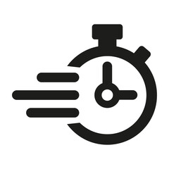 Task time icon on white background.