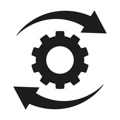 Implementation icon on white background.
