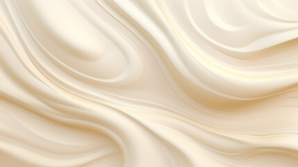 Ice cream leaks. Cream smudges on the cake. Abstract background. 3d rendering.