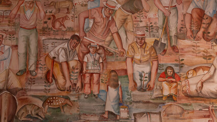 Mural historia del Quindío