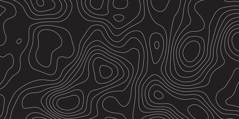 Abstract background of the topographic contours map with geographic line map .Imitation of a geographical mountain reliefs background .vector illustration of topographic line contour map design .