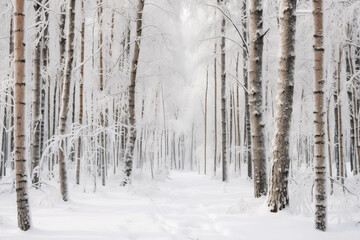 Winter Forest Trees