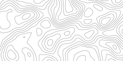 Abstract background of the topographic contours map with geographic line map .white wave paper curved reliefs abstract background .vector illustration of topographic line contour map design .