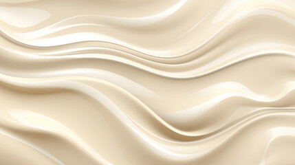 Close up of mayonnaise or cream texture, 3D render. - obrazy, fototapety, plakaty