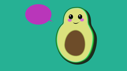 Cute avocado