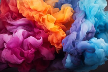 Fototapeta premium Imagination Unleashed: A composition that unleashes the power of imagination through fractal paint and artistic texture, as seen in the Color Splash series.